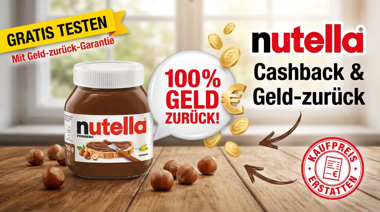 nutella Cashback und Geld-zurück: Kassenbon hochladen erklärt